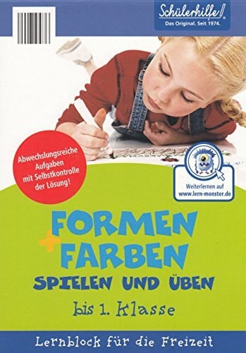 Lutz, Elisabeth Schülerhilfe - Formen und Farben spielen und üben (Lernblock für die Grundschule) - Lutz, Elisabeth