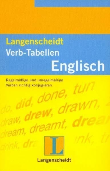 Einberger, Angela Langenscheidt Verb-Tabellen: Langenscheidts Verb-Tabellen, Englisch