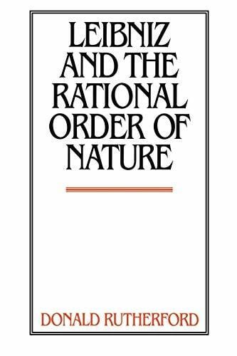 Rutherford Leibniz & Rational Order of Nature