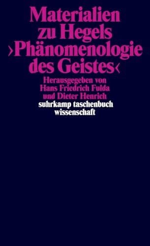 König, Traugott Materialien zu Hegels »Phänomenologie des Geistes« (suhrkamp taschenbuch wissenschaft)