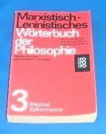 Buhr, Manfred Marxistisch-Leninistisches Wörterbuch der Philosophie / Marxistisch-Leninistisches Wörterbuch der Philosophie