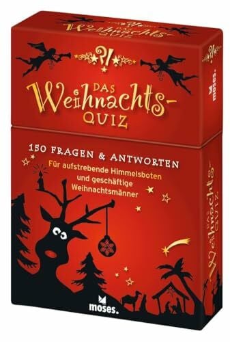 Andrea Köhrsen moses. Das Weihnachts-Quiz – 150 spannende Fragen und Antworten rund um Christkind, Weihnachtsmann & Co., Das Familienquiz für Advent und Weihnachten: ... Himmelsboten und geschäftige Weihnachtsmänner
