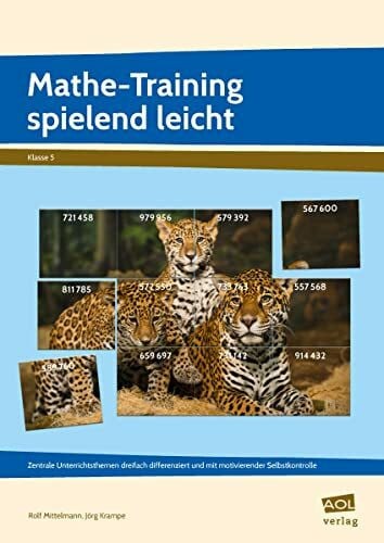 Krampe, Jörg Mathe-Training spielend leicht - 5. Klasse: Zentrale Unterrichtsthemen dreifach differenziert und mit motivierender Selbstkontrolle