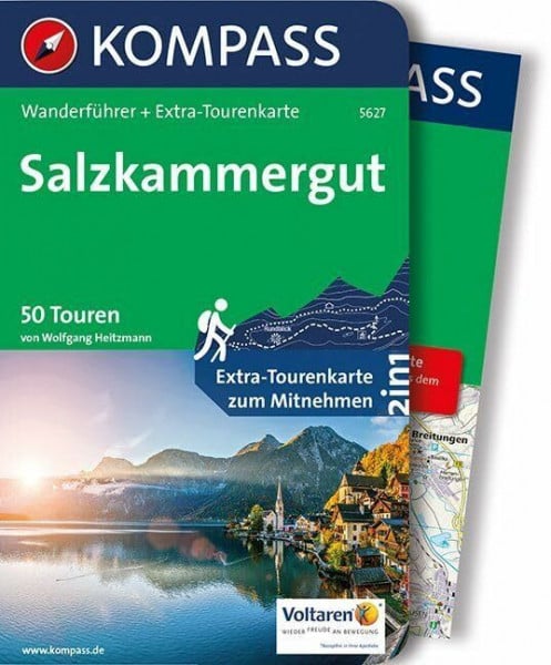 Heitzmann, Wolfgang KOMPASS Wanderführer Salzkammergut: Wanderführer mit Extra-Tourenkarte 1:55.000, 50 Touren, GPX-Daten zum Download