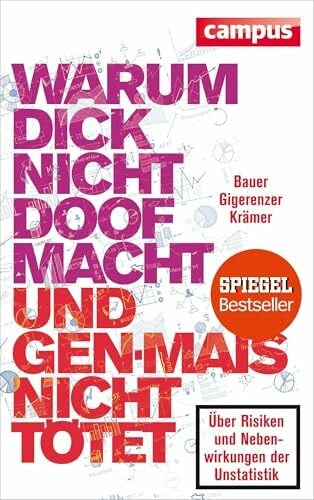 Gigerenzer, Gerd Warum dick nicht doof macht und Genmais nicht tötet: Über Risiken und Nebenwirkungen der Unstatistik