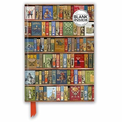 Flame Tree Publishing Premium Notizbuch Blank DIN A5: Bodleian Libraries - Bücherregal Halligalli: Unser hochwertiges Blankbook mit festem, künstlerisch geprägtem Einband (Premium Notizbuch DIN A 5 mit Magnetverschluss)