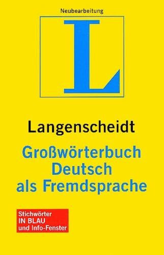 Wellmann, Hans Langenscheidt Großwörterbuch Deutsch als Fremdsprache