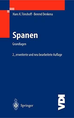 Toenshoff, Hans Kurt Spanen: Grundlagen (VDI-Buch)