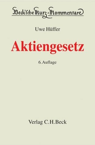 Hüffer, Uwe Aktiengesetz