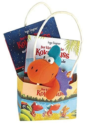 Siegner, Ingo Der kleine Drache Kokosnuss - Geschenktüte: Set zwei Kokosnuss-Bücher und ein Filz-Drachen