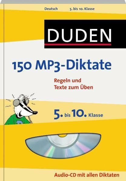 Butz, Steffen 150 MP3-Diktate 5. bis 10. Klasse: Regeln und Texte zum Üben (Duden - 150 Übungen)