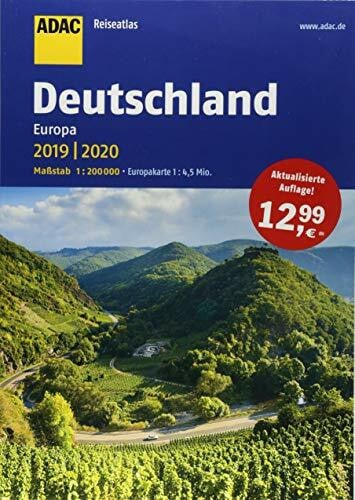 Unknown ADAC Reiseatlas Deutschland, Europa 2019/2020 1:200 000 (ADAC Atlanten)