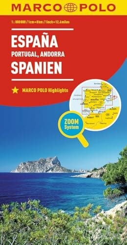 Marco Polo MARCO POLO Länderkarte Spanien, Portugal 1:800.000: Andorra