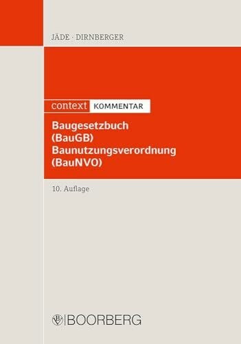 Dirnberger, Franz Baugesetzbuch, Baunutzungsverordnung: Kommentar (context Kommentar)