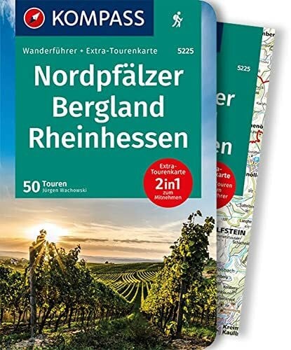 Wachowski, Jürgen KOMPASS Wanderführer Nordpfälzer Bergland, Rheinhessen, 50 Touren mit Extra-Tourenkarte: GPS-Daten zum Download