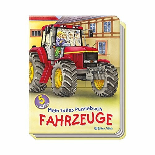 Reichert-Golde, Martina Mein tolles Puzzlebuch - Fahrzeuge: 5 Puzzles