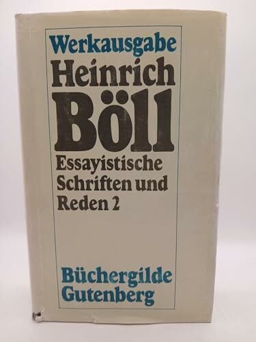 Balzer, Bernd Hrsg. Essayistische Schriften und Reden 2, 1964-1972 (Werkausgabe, Herausgegeben von bernd Balzer)