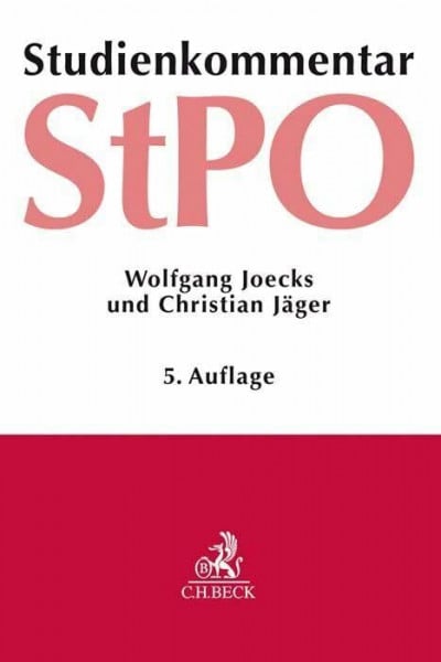 Joecks, Wolfgang Strafprozessordnung: Studienkommentar