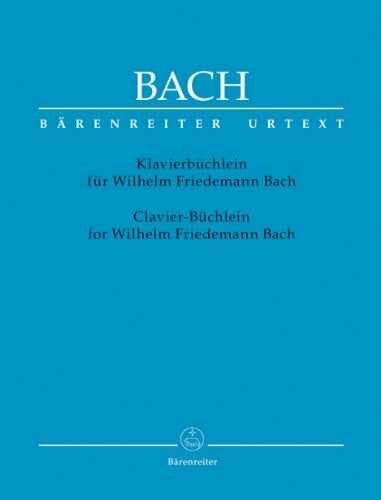 Bach Js Johann Sebastian Bach-Notebook For Wilhelm Friedemann Bach-Klavier-BOOK