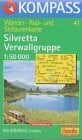 Silvretta - Verwallgruppe: Mit Kurzführer, alpinen Skirouten und Radrouten. 1:50000 (KOMPASS Wanderkarte)