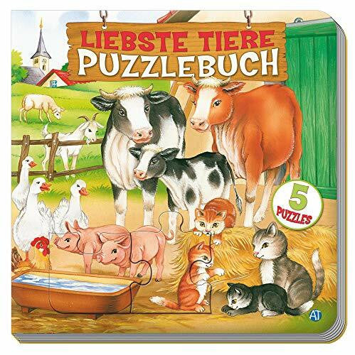 Trötsch Verlag GmbH & Co. KG Puzzlebuch 'Liebste Tiere': Beschäftigungsbuch Entdeckerbuch Puzzlebuch