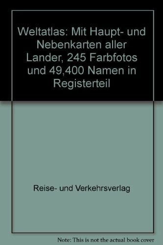 RV Reise-u.Verkehrsverlag Berlin Weltatlas,