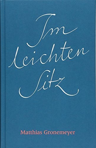 Gronemeyer, Matthias Im leichten Sitz: Roman (edition wüsten)