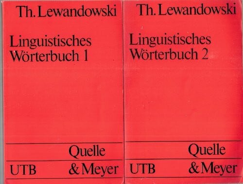 Lewandowski, Theodor Linguistisches Wörterbuch, Band 1-3
