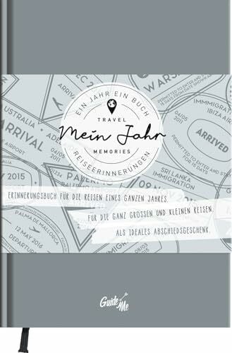 Hallwag Kümmerly+Frey AG GuideMe Reisetagebuch Travel Memories „Mein Jahr“: Tagebuch zum Ausfüllen der schönsten Reiseerinnerungen eines Jahres, mit inspirierenden Fragen, ... & Lesebändchen (GuideMe Reiseführer)