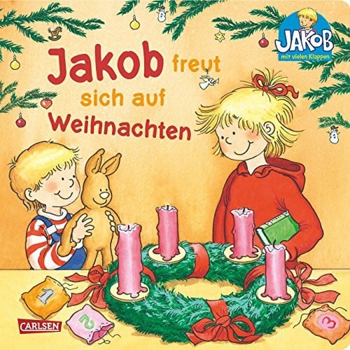 Friedl, Peter Jakob freut sich auf Weihnachten: Pappbilderbuch mit Klappen, Drehscheibe und Suchbild (Kleiner Jakob)