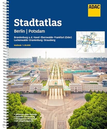 MAIRDUMONT GmbH & Co. KG ADAC Stadtatlas Berlin/Potsdam 1:20.000: mit Brandenburg a.d. Havel, Eberswalde, Frankfurt (Oder), Luckenwalde, Oranienburg, Strausberg