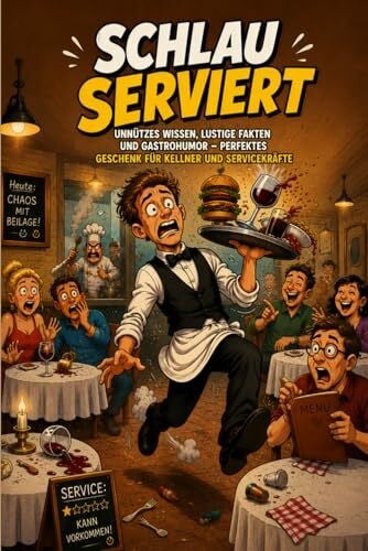 Lindner, Dr. Dominic Schlau serviert - Unnützes Wissen, lustige Fakte und Gastrohumor: Geschenk für Kellner, Köche, Bedienung und Servicekräfte | Lustiges Gastro Buch für ... Hotel, Bar und Kneipe | Bedienung Barkeeper