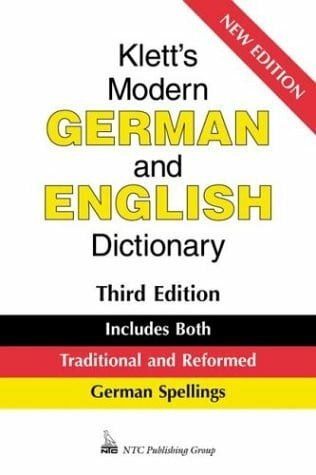 Weis, Erich Klett's Modern German and English Dictionary