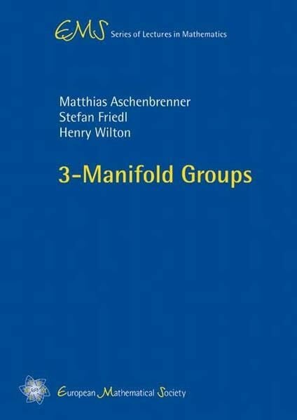 Friedl, Stefan 3-Manifold Groups (EMS Series of Lectures in Mathematics)