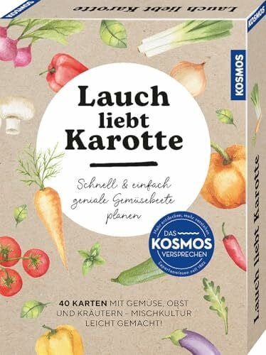 Bola, Merlin Eric Lauch liebt Karotte: Schnell und einfach geniale Gemüsebeete planen - 40 Karten mit Gemüse, Obst & Kräutern - Mischkultur leicht gemacht! Das Karten-Set ist ein perfektes Geschenk für alle Garten-Fans