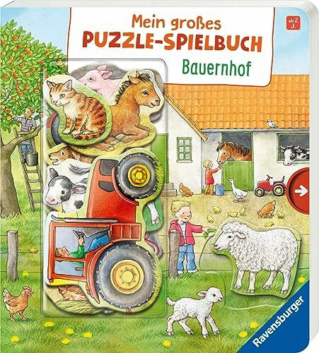 Möller, Anne Mein großes Puzzle-Spielbuch: Bauernhof- Kinderbuch ab 2 Jahren, mit 10 Puzzleteilen