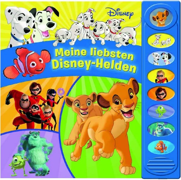 Disney Disney - Meine liebsten Disney-Helden - 8-Button-Soundbuch ab 3 Jahren - interaktives Bilderbuch mit 8 tollen Geräuschen zu den beliebtesten Disney/Pixar-Filmen