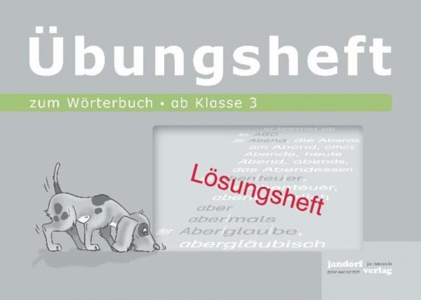 Wachendorf, Peter Wörterbuchübungsheft 2 (Lösungsheft): ab Klasse 3