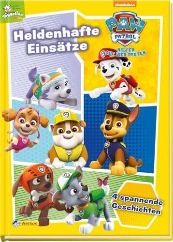 unbekannt PAW Patrol Geschichtenbuch: Heldenhafte Einsätze: 4 spannende Vorlesegeschichten | Für Kinder ab 3 Jahre mit Marshall, Rubble, Zuma, Chase, Rocky und Skye