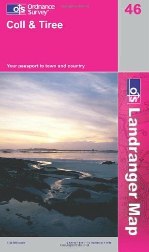 Ordnance Survey Coll and Tiree (OS Landranger Map)