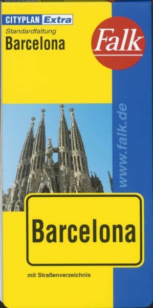 Falk Cityplan Extra Standardfaltung International Barcelona mit Straßenverzeichnis