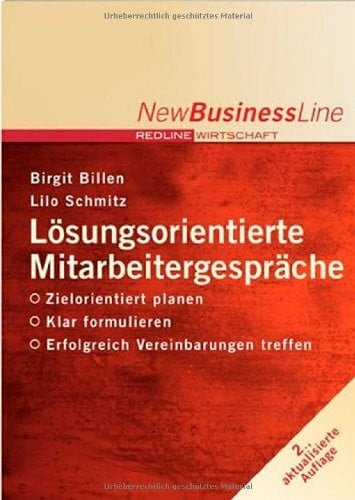 Billen, Birgit Lösungsorientierte Mitarbeitergespräche