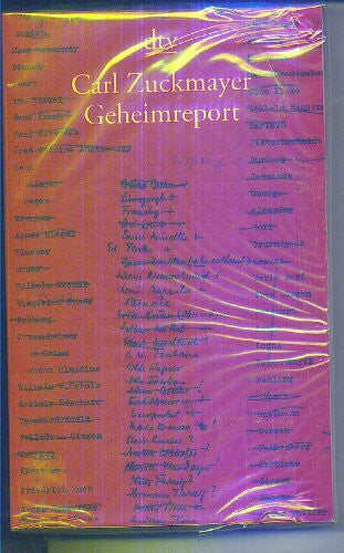 Johanna Schrön Carl Zuckmayer: Geheimreport