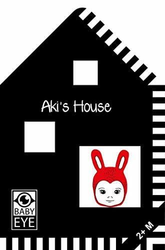 Sawczyn, Agnieszka Aki’s House: Kontrastreiches Faltbuch für Babys · Kontrastbuch angepasst an Babyaugen · Schwarz Weiß Buch für Neugeborene · Mein erstes Bilderbuch · Montessori Buch