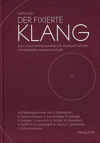 Matthes, Johann N Der fixierte Klang: Zum Dokumentarcharakter von Musikaufnahmen mit Interpreten Klassischer Musik