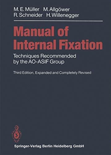 Perren, S.M. Manual of INTERNAL FIXATION: Techniques Recommended by the AO-ASIF Group