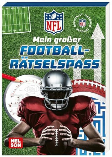 Steindamm, Constanze NFL: Mein großer Football-Rätselspaß: Rätselblock für Jungen und Mädchen ab 4 Jahren mit Labyrinthen, Fehlerbildern, Sudokus und Denkspielen