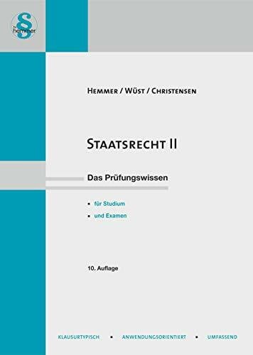 Christensen, Ralph 14420 - Skript Staatsrecht II: Das Prüfungswissen für Studium und Examen (Skripten - Öffentliches Recht)