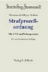 Kleinknecht, Theodor Strafprozessordnung: Gerichtsverfassungsgesetz, Nebengesetze und ergänzende Bestimmungen (Beck'sche Kurz-Kommentare, Band 6)