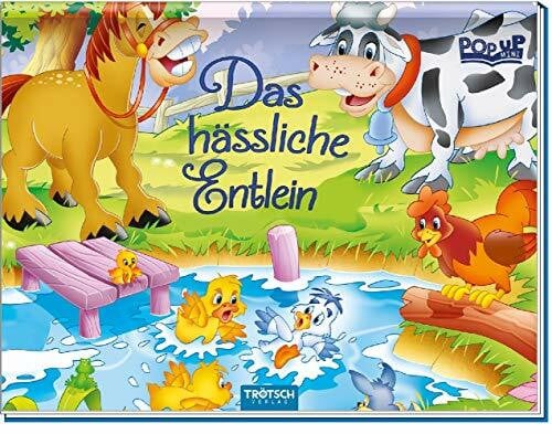 Trötsch Verlag GmbH & Co. KG Trötsch Pop-up-Mini 'Das hässliche Entlein': Wattierter Einband mit Glitzer